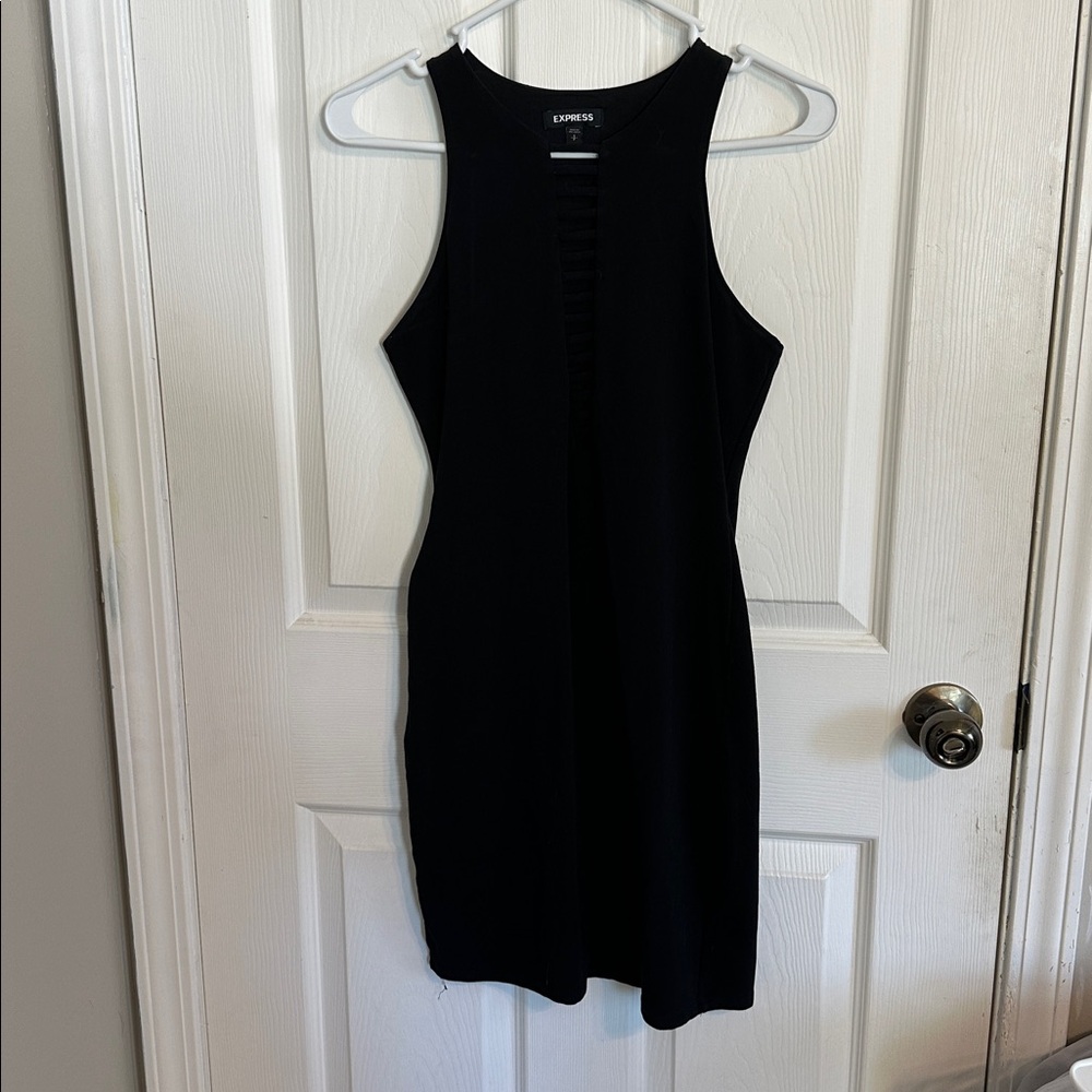 Express Black Sleeveless Bodycon Dress